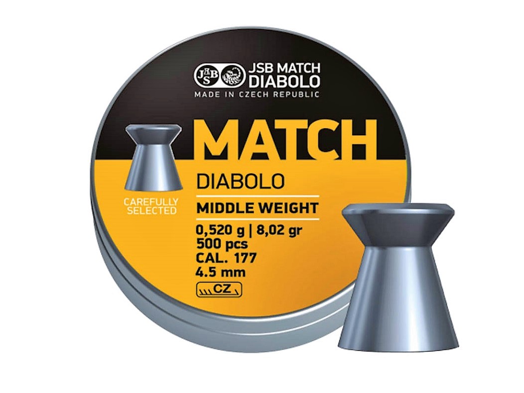 JSB Match Middle Weight 4.50mm Luchtdruk Kogeltjes blikje 500